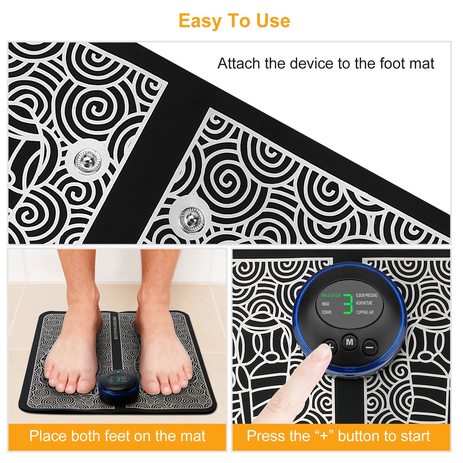 EMS Foot Massage Pad Pain Relief & Muscle Relaxation