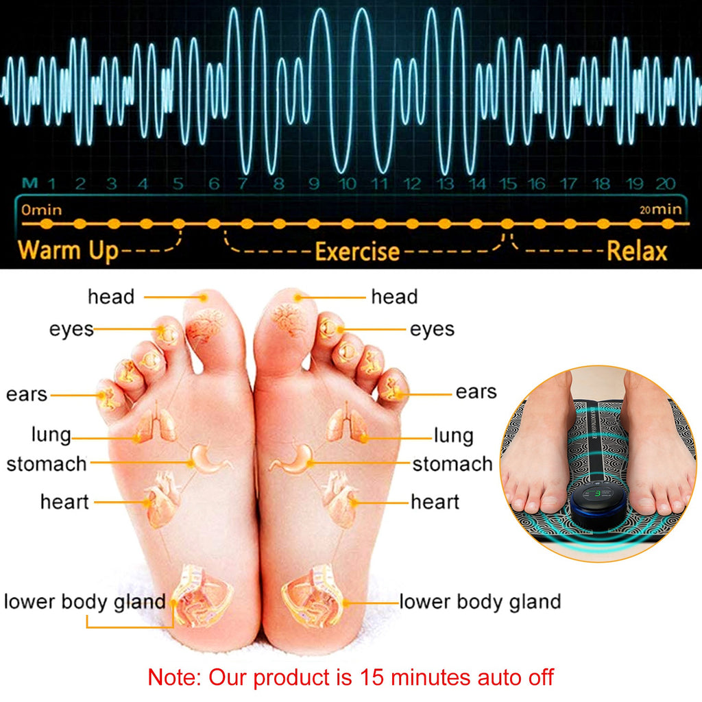 EMS Foot Massage Pad Pain Relief & Muscle Relaxation