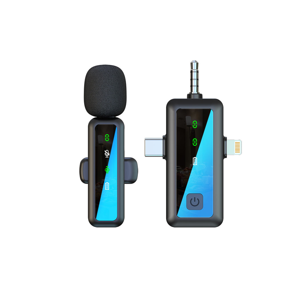 Wireless Collar Clip Microphone H65 Three-in-one Mobile Phone Computer Microphone