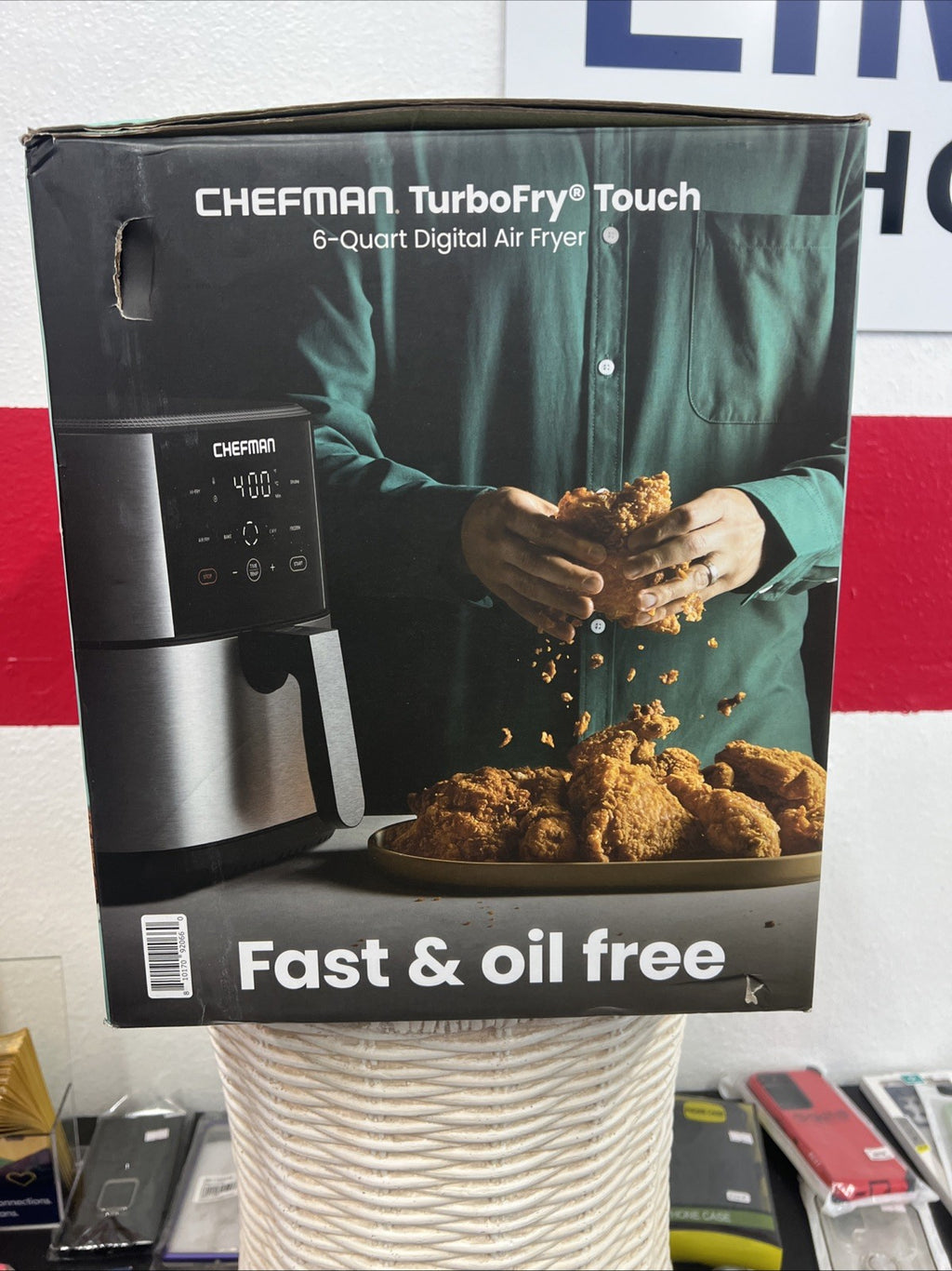 Chefman Air Fryer Turbofry Touch 6qt RJ38-SS-WM Digital Controls